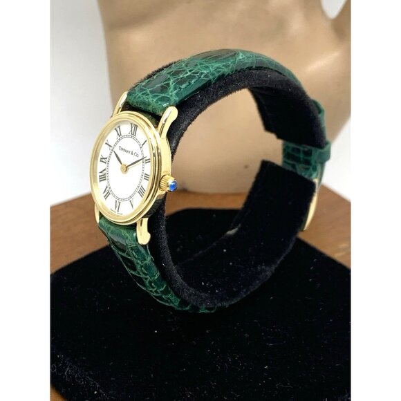 Tiffany & Co. Women's Watch 14K Yellow Gold Case Swiss Quartz White Dial 18mm - Picture 2 of 12